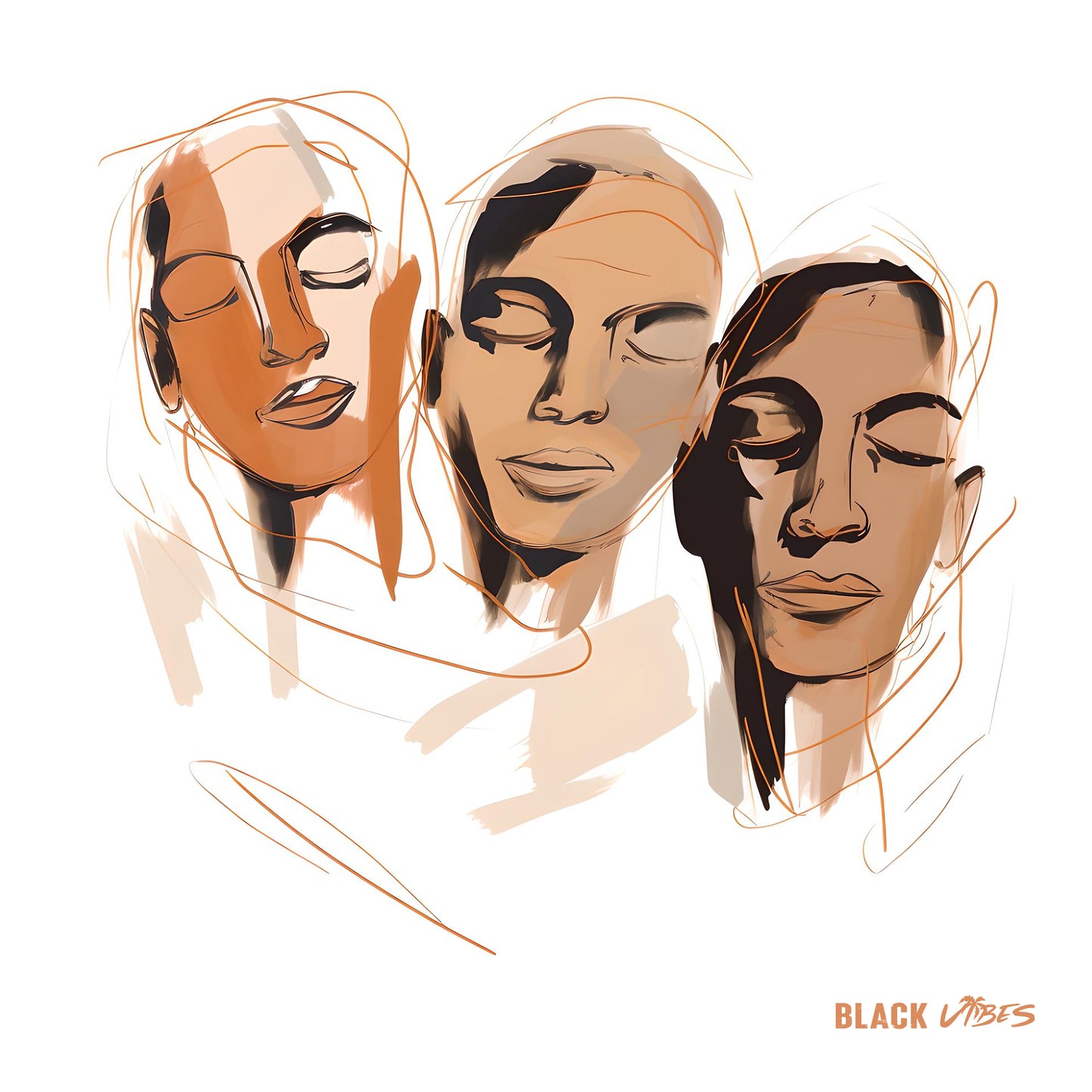 Black Man Moods - Three Headed (I)